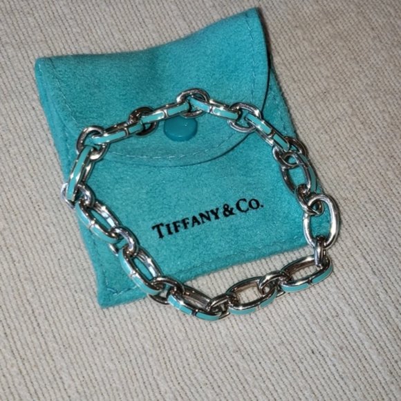 Tiffany Blue Clasp Link Bracelet 